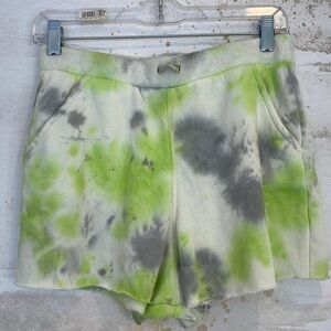 Free People Shorts Green/Grey/White - size small